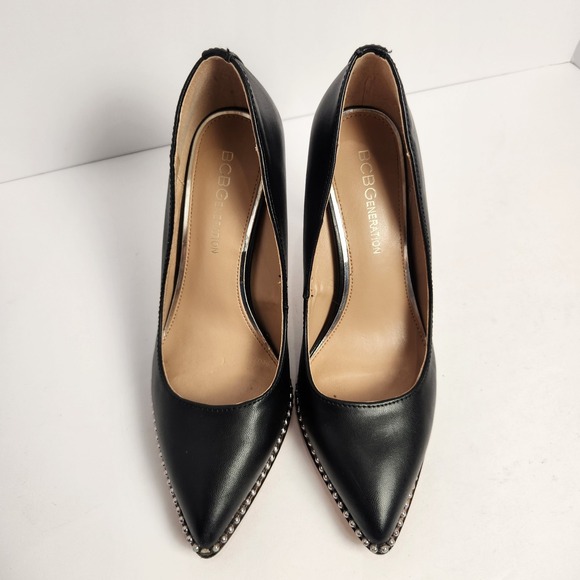 BCBGeneration Holli Chain Preppy Elegant Pumps Black Size 6M - Picture 5 of 7